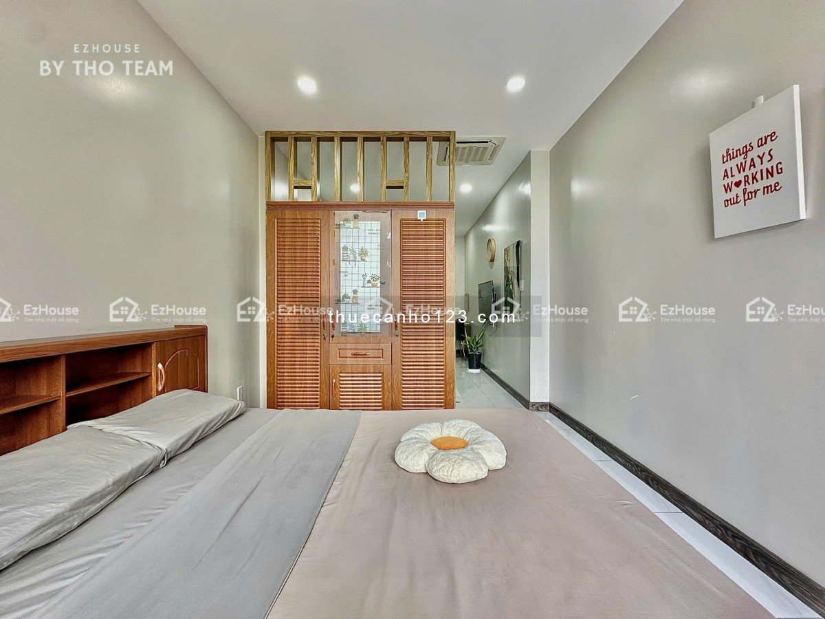 Cho Thuê Căn Hộ 1 Phòng Ngủ Full Nội Thất – Ban Công Lớn View Siêu Rộng – Gần Sân Bay Tân Sơn Nhất