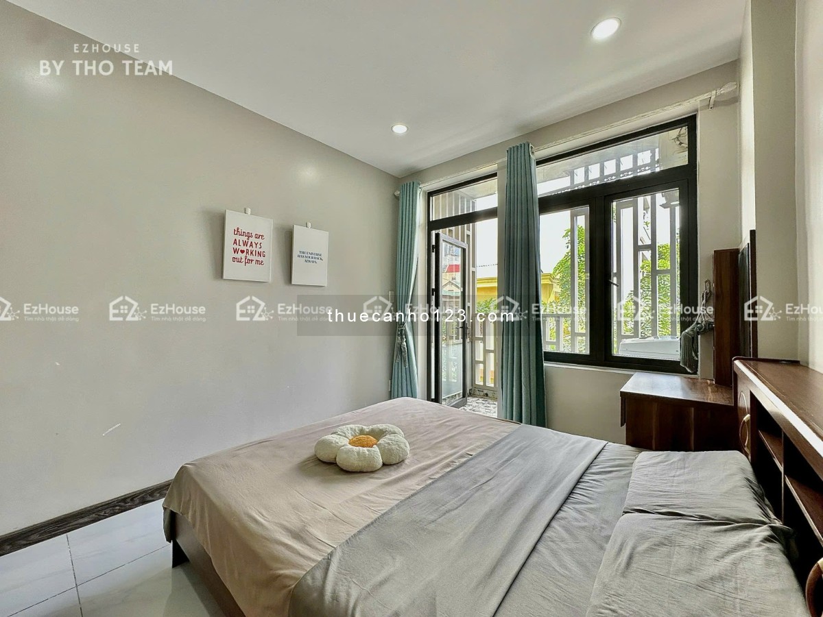 Cho Thuê Căn Hộ 1 Phòng Ngủ Full Nội Thất – Ban Công Lớn View Siêu Rộng – Gần Sân Bay Tân Sơn Nhất