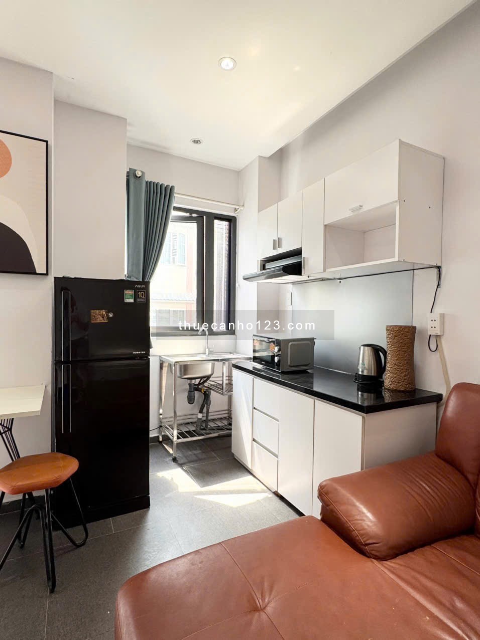 Cho thuê căn hộ Studio Bancol (35m2) siêu thoáng Trường Sa Q3