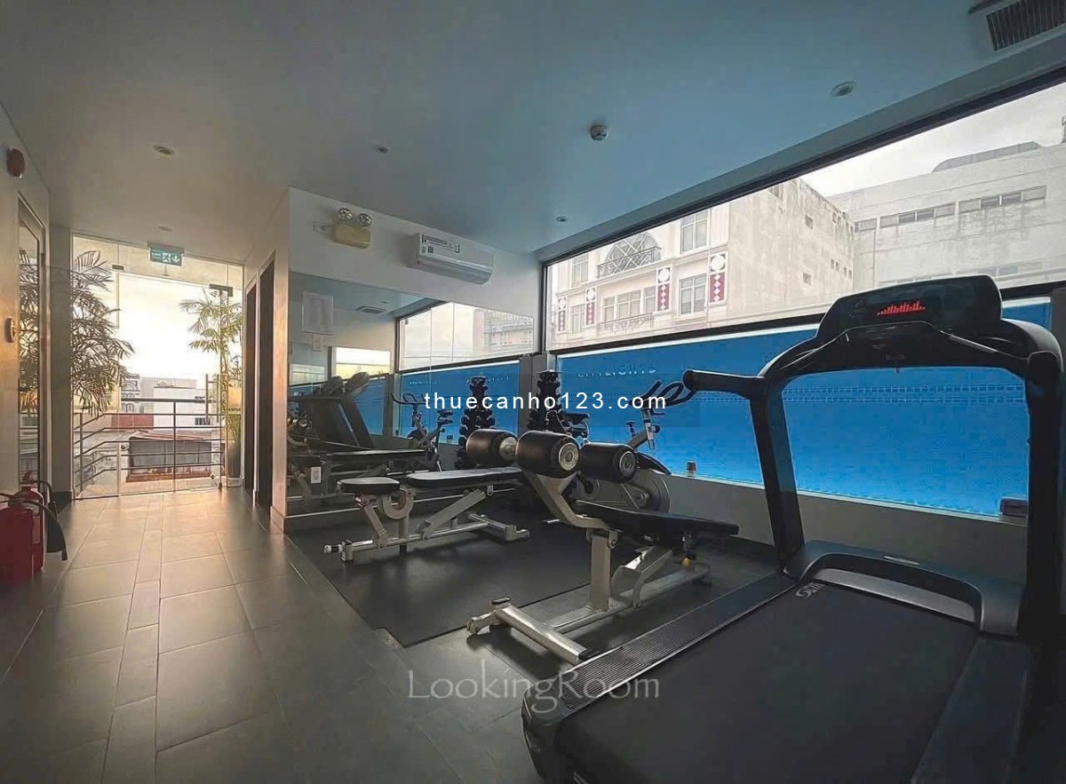 Cho thuê căn hộ ở Tân Bình 1PN ban công, gần sân bay Tân Sơn Nhất, hồ bơi, phòng gym