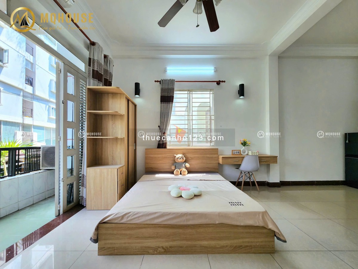 Căn Hộ Studio Full Nội Thất – Ban Công, Cửa Sổ Thoáng Mát, Máy Giặt Riêng – Gần Etown Sân Bay TSN