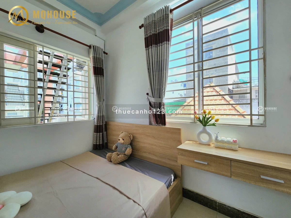 Căn Hộ Studio Full Nội Thất – Ban Công, Cửa Sổ Thoáng Mát, Máy Giặt Riêng – Gần Etown Sân Bay TSN