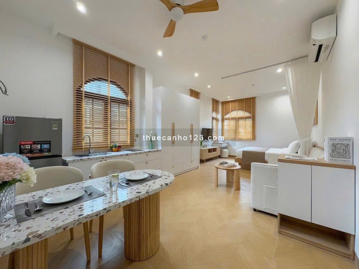 Cho thuê căn hộ tách bếp, rộng 45m², full nội thất – Khu Sân bay, đảm bảo an ninh