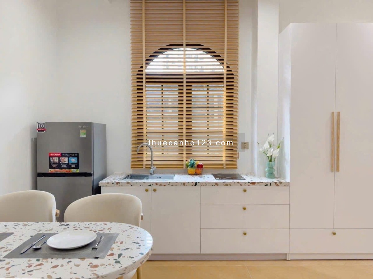 Cho thuê căn hộ tách bếp, rộng 45m², full nội thất – Khu Sân bay, đảm bảo an ninh