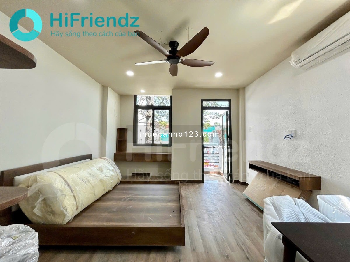 Căn hộ 1pn full nội thất balcony gần sân bay TSN Lotte Mart Tân Bình Etown nằm trong khu k300