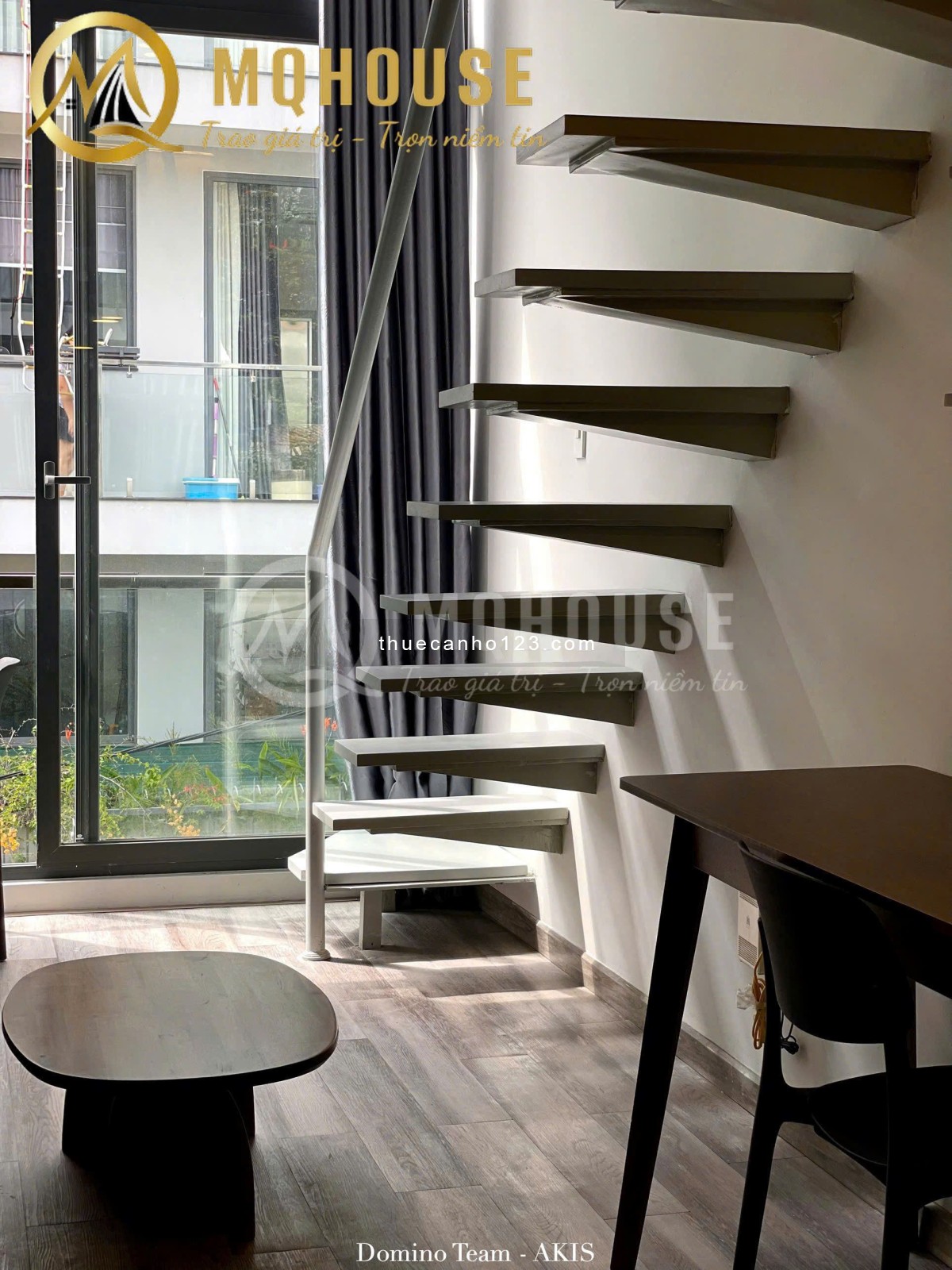 Căn hộ 2 phòng ngủ tách bếp full nội thất cửa sổ trời ban công 45m² gần Nhà Hát Thành Phố