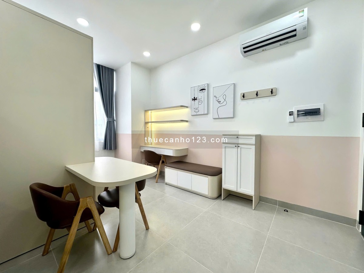 Căn Hộ Studio Tách Bếp – Cửa Sổ Trời Thoáng Sáng – Full Nội Thất, Máy Giặt Riêng – Gần Sân Bay TSN