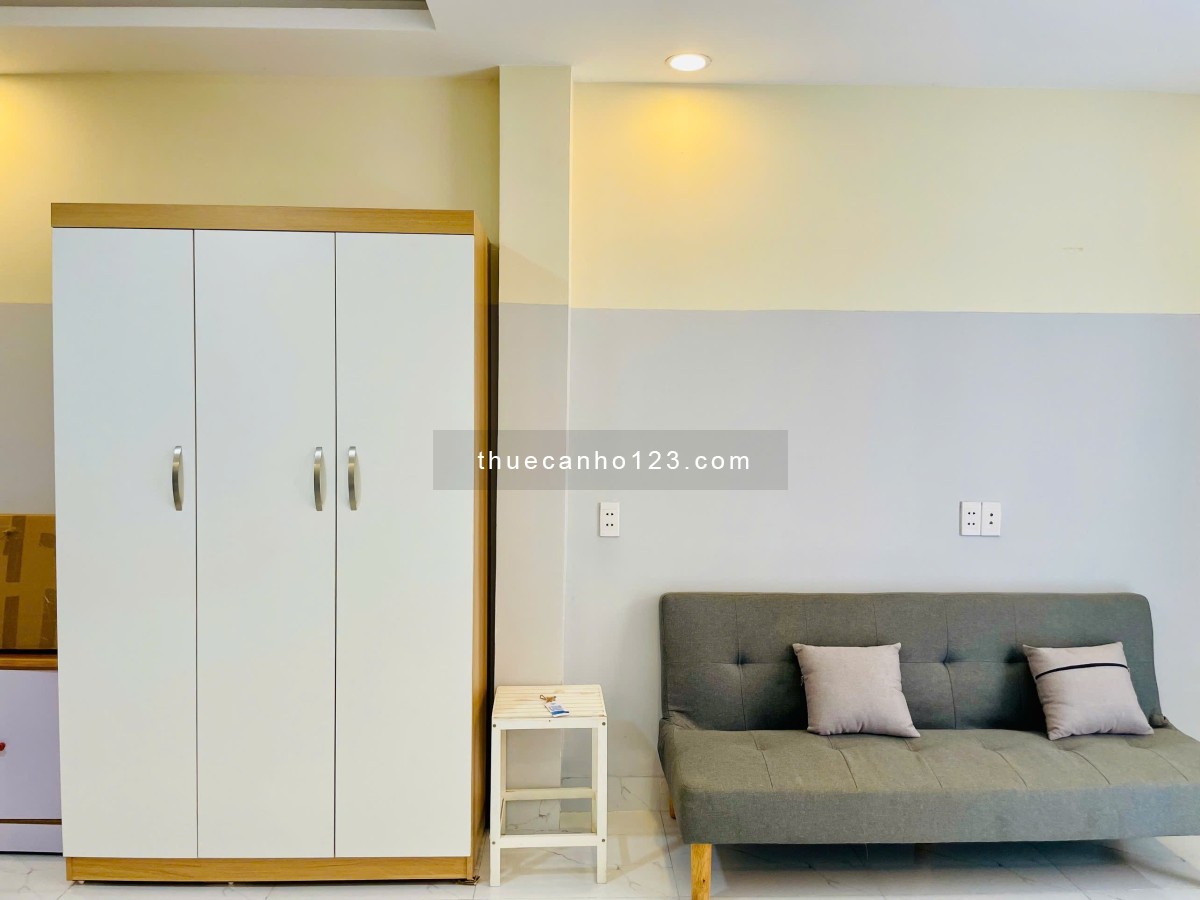Cho thuê studio ban công lớn Q1, gần chợ Bến Thành, Bitexco, ngã sáu Phù Đổng, công viên 23/9,....