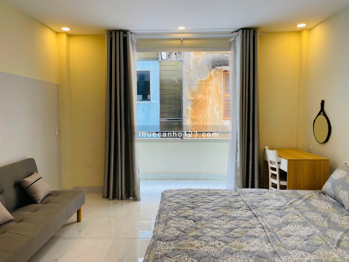 Cho thuê studio ban công lớn Q1, gần chợ Bến Thành, Bitexco, ngã sáu Phù Đổng, công viên 23/9,....