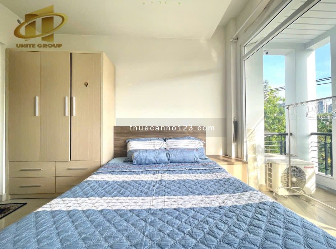 Cho thuê căn hộ 1PN -1PK ban công lớn, thoáng đẹp, ngay công viên Hoàng Văn Thu, khu K300