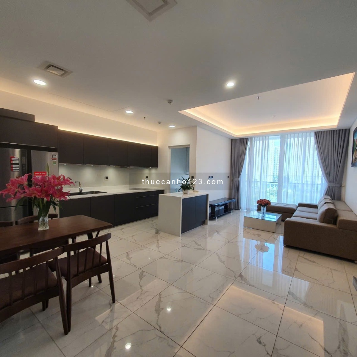 Cho Thuê Căn Hộ Sarina KĐT Sala, Q2, 2Pn 100m2