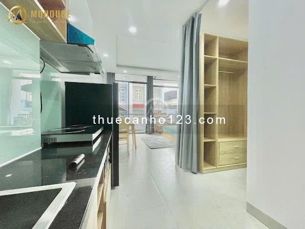 Căn hộ studio full nội thất balcony lớn máy giặt riêng gần lăng cha cả sân bay quận tân bình