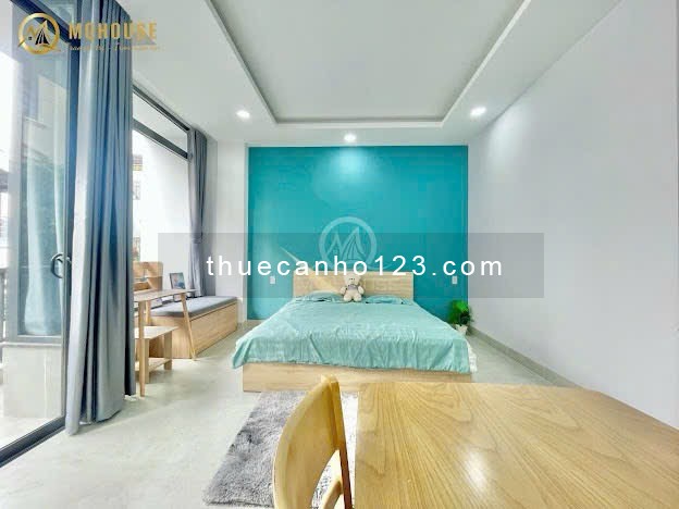 Căn hộ studio full nội thất balcony lớn máy giặt riêng gần lăng cha cả sân bay quận tân bình