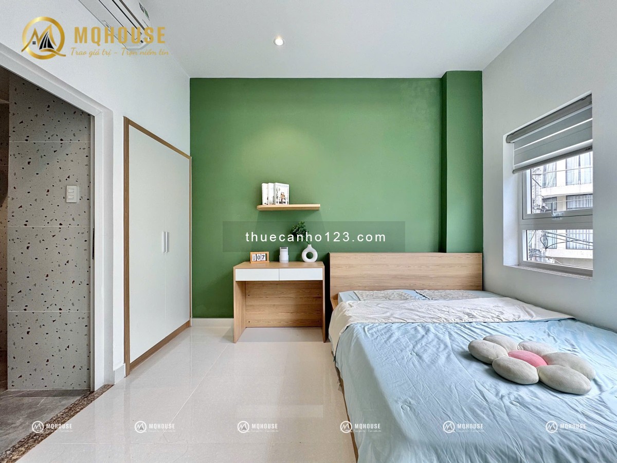 CHO THUÊ CĂN HỘ MINI STUDIO BAN CÔNG FULL NỘI THẤT ĐẸP GẦN ETOWN CỘNG HÒA
