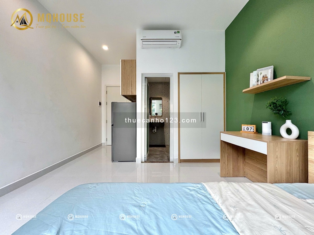 CHO THUÊ CĂN HỘ MINI STUDIO BAN CÔNG FULL NỘI THẤT ĐẸP GẦN ETOWN CỘNG HÒA