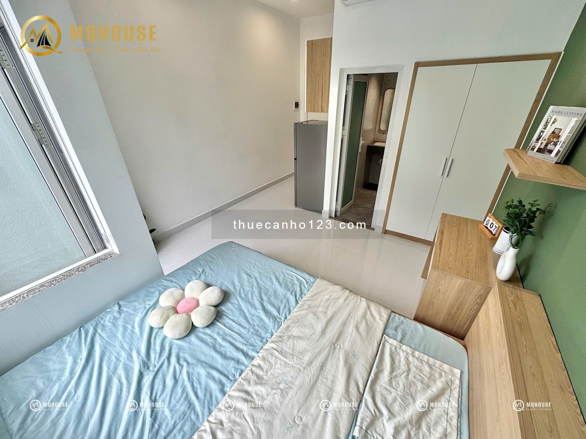 CHO THUÊ CĂN HỘ MINI STUDIO BAN CÔNG FULL NỘI THẤT ĐẸP GẦN ETOWN CỘNG HÒA