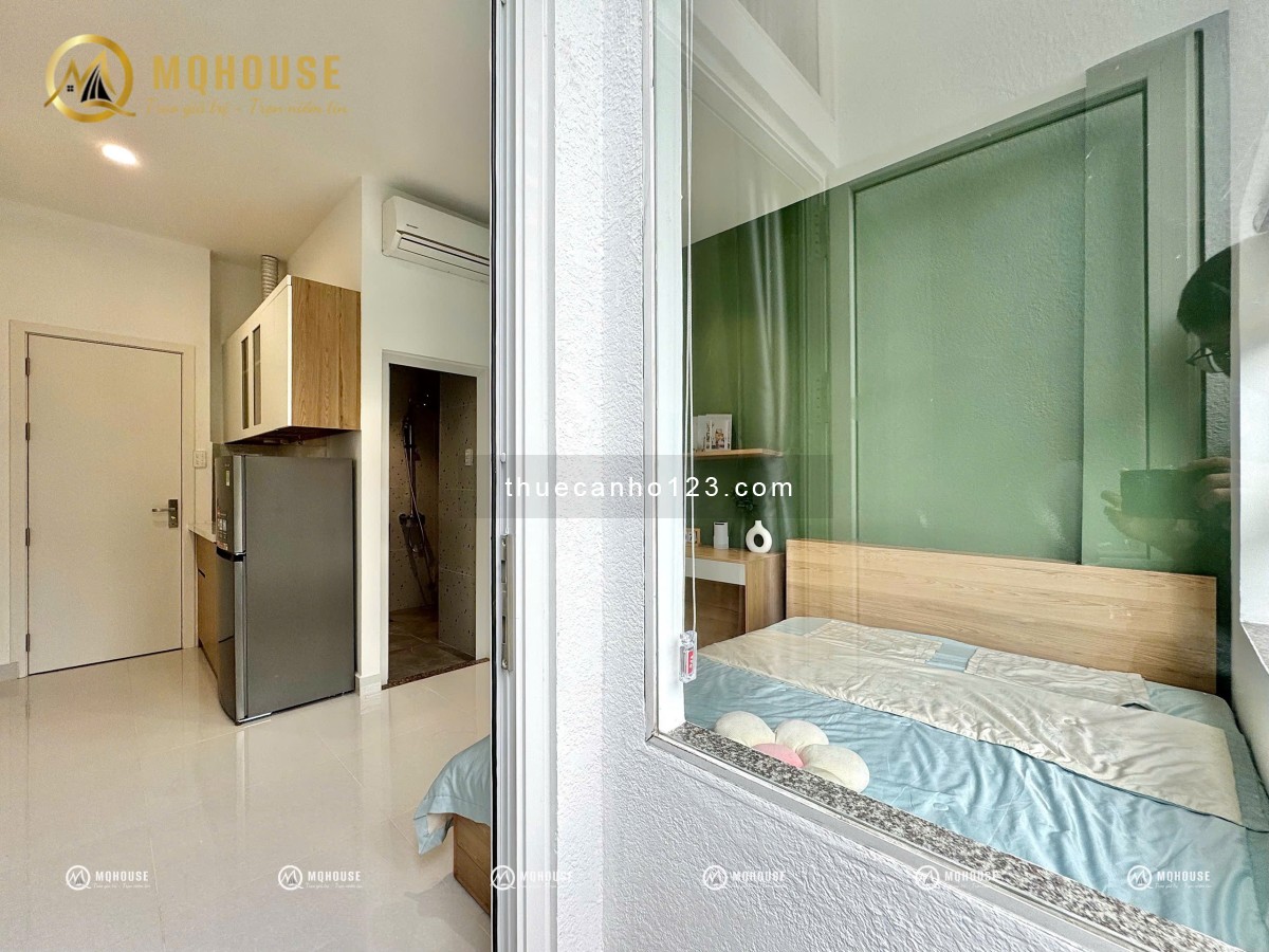 CHO THUÊ CĂN HỘ MINI STUDIO BAN CÔNG FULL NỘI THẤT ĐẸP GẦN ETOWN CỘNG HÒA