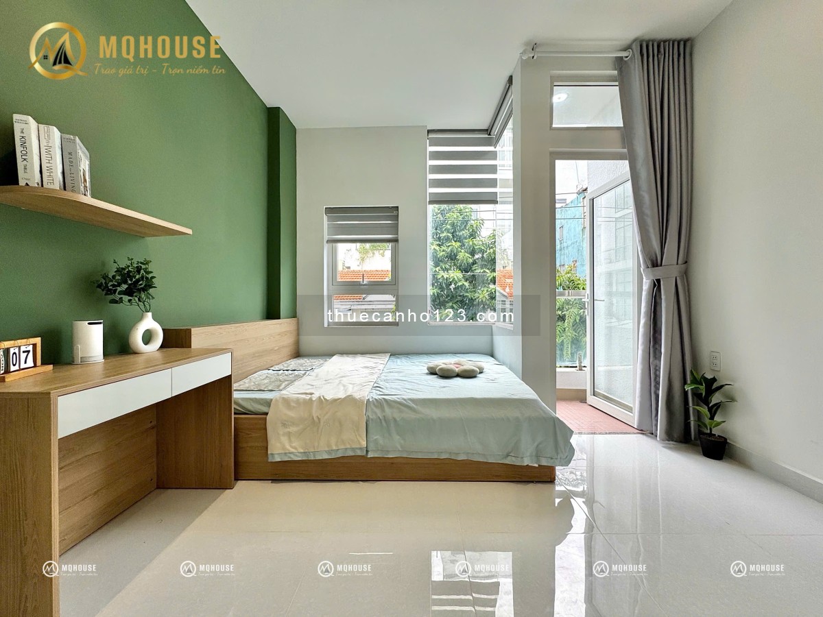 CHO THUÊ CĂN HỘ MINI STUDIO BAN CÔNG FULL NỘI THẤT ĐẸP GẦN ETOWN CỘNG HÒA