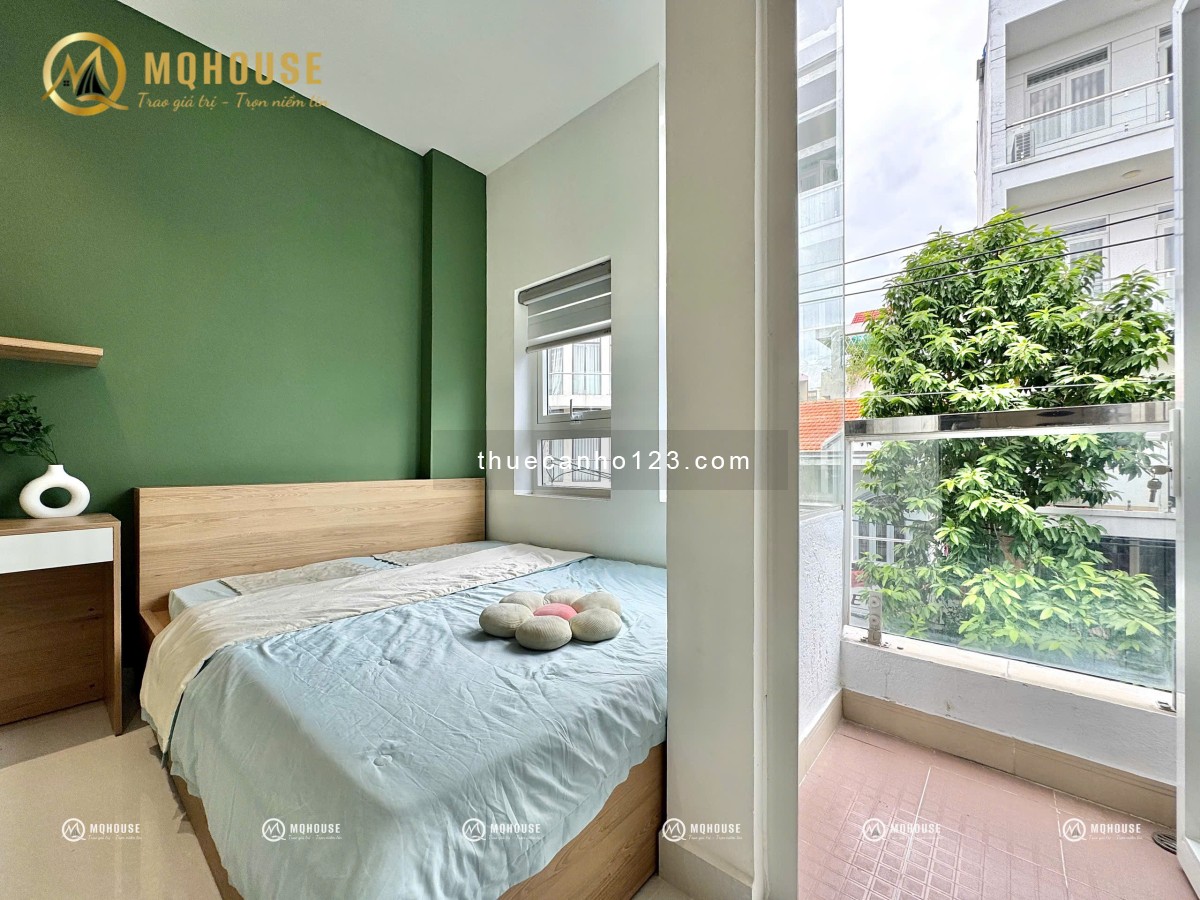 CHO THUÊ CĂN HỘ MINI STUDIO BAN CÔNG FULL NỘI THẤT ĐẸP GẦN ETOWN CỘNG HÒA