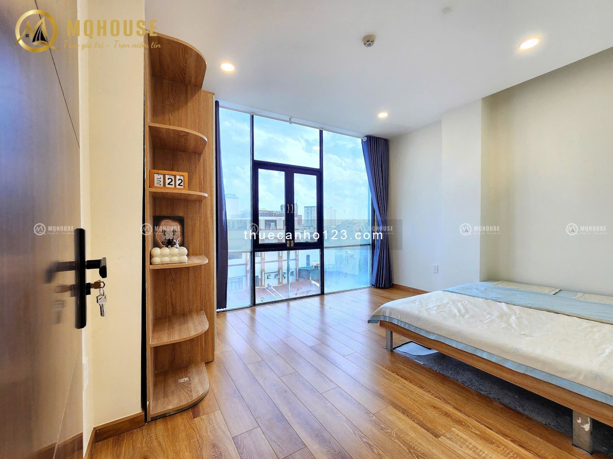 2PN Rộng full nội thất - Hầm xe - Thang máy - Bảo vệ / zl 0909186134