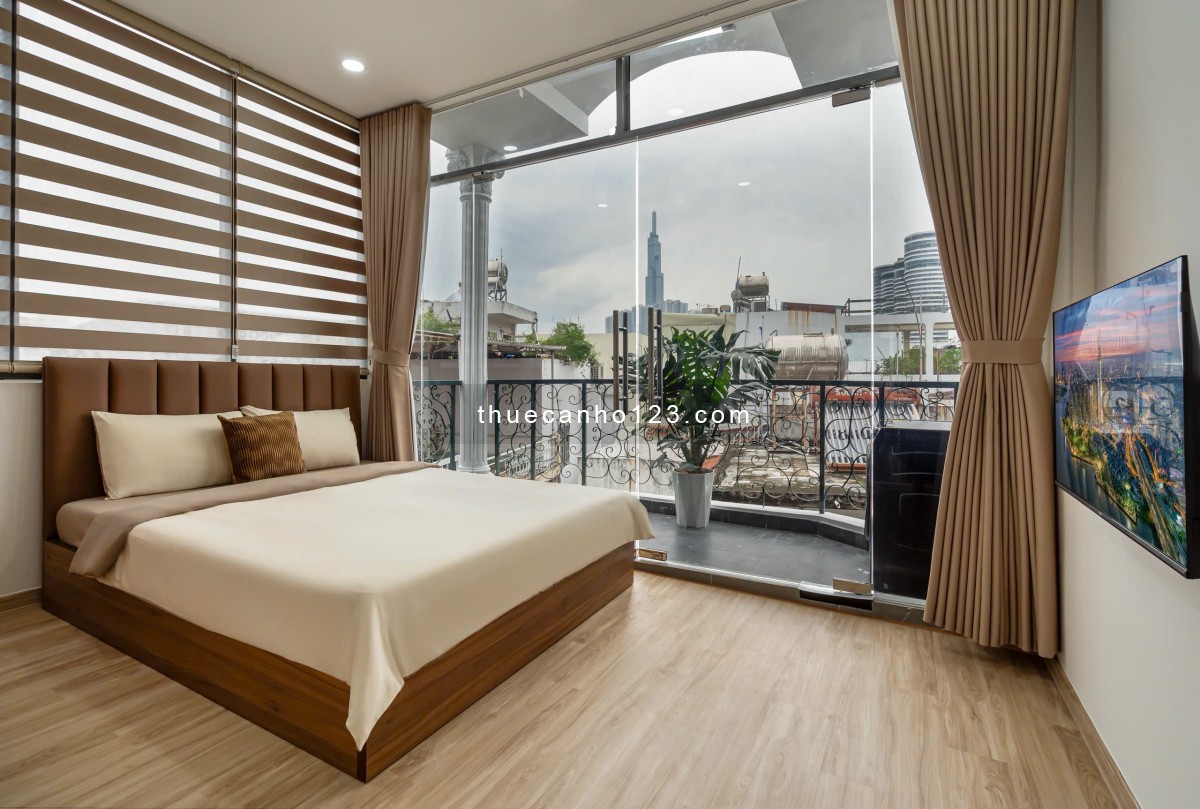 Khai trương căn hộ 1PN ban công view city, full nội thất, gần Hoàng Sa, Trường Sa, Quận 1,3