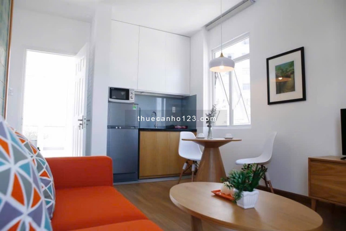 Căn hộ 1PN view cao, full nội thất, thang máy, an ninh, gần Trung Tâm Q1, thuận tiện đi lại Q3, BT