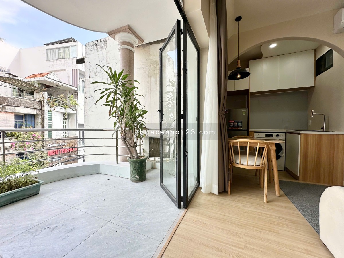 Căn hộ mini Balcony tại Hai Bà Trưng Quận 3 gân Công viên Lê Văn Tám _ Chợ Tân Định _ Bờ kè Hoàng Sa