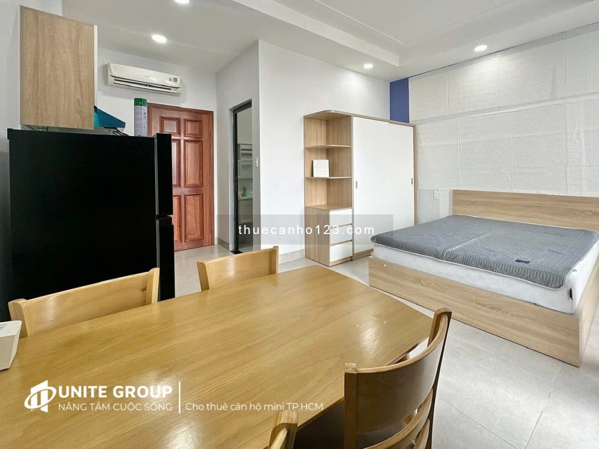 Studio cao cấp 35m² – Ban công riêng – Full nội thất mới 100% – Ngay Nhà Ga T3, Tân Bình