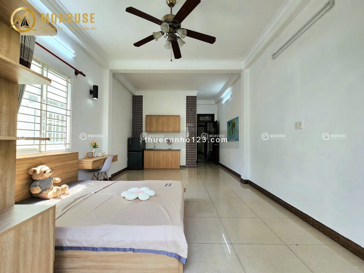 Căn hộ studio 35m² – Ban công rộng, full nội thất, máy giặt riêng – Đồng Xoài, Tân Bình.
