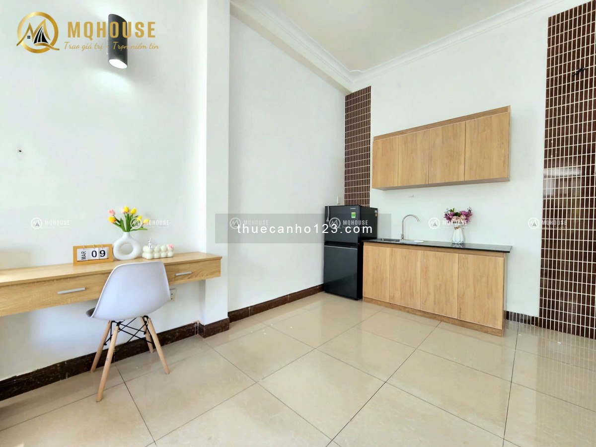 Căn hộ studio 35m² – Ban công rộng, full nội thất, máy giặt riêng – Đồng Xoài, Tân Bình.