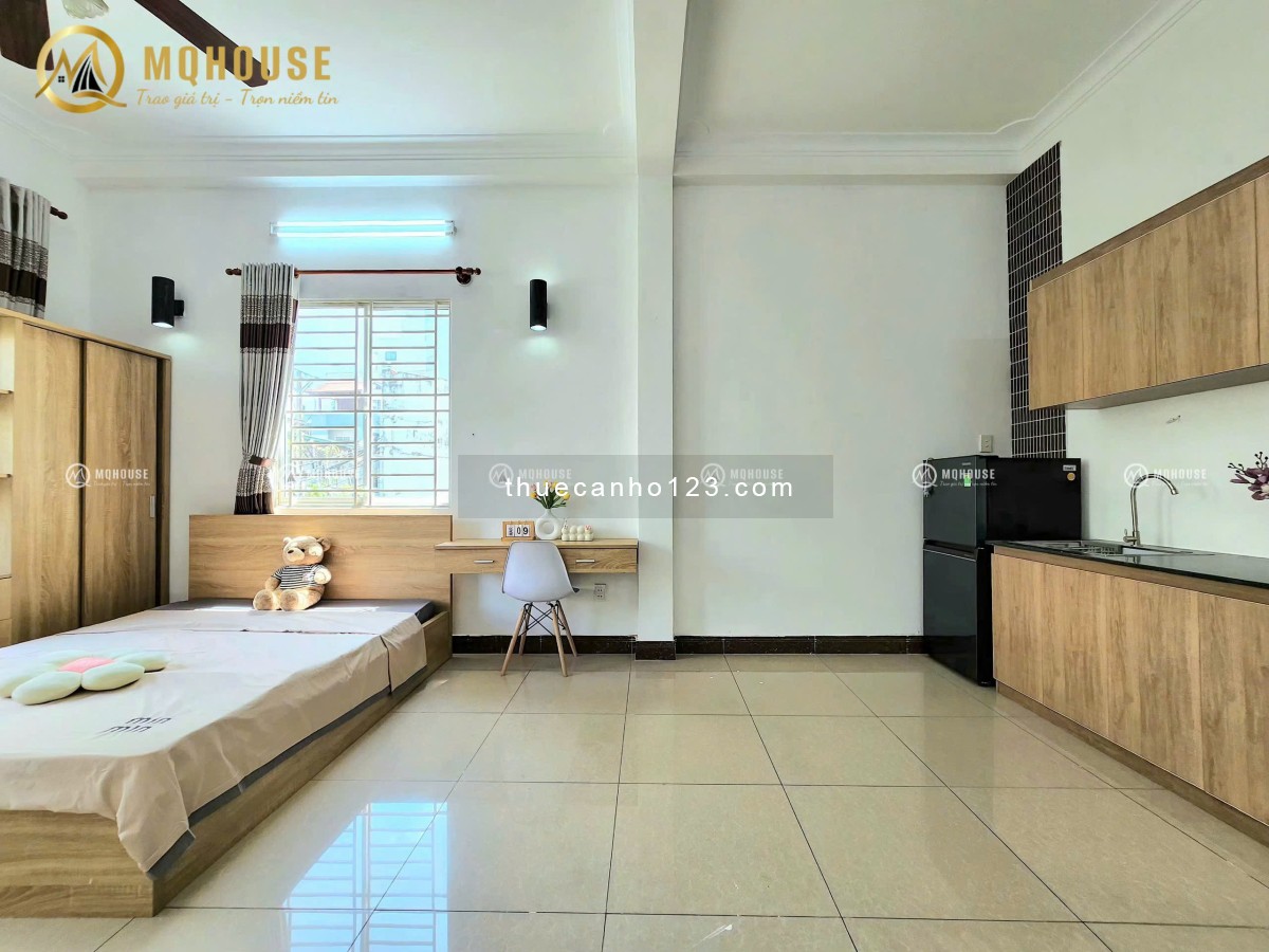Căn hộ studio 35m² – Ban công rộng, full nội thất, máy giặt riêng – Đồng Xoài, Tân Bình.
