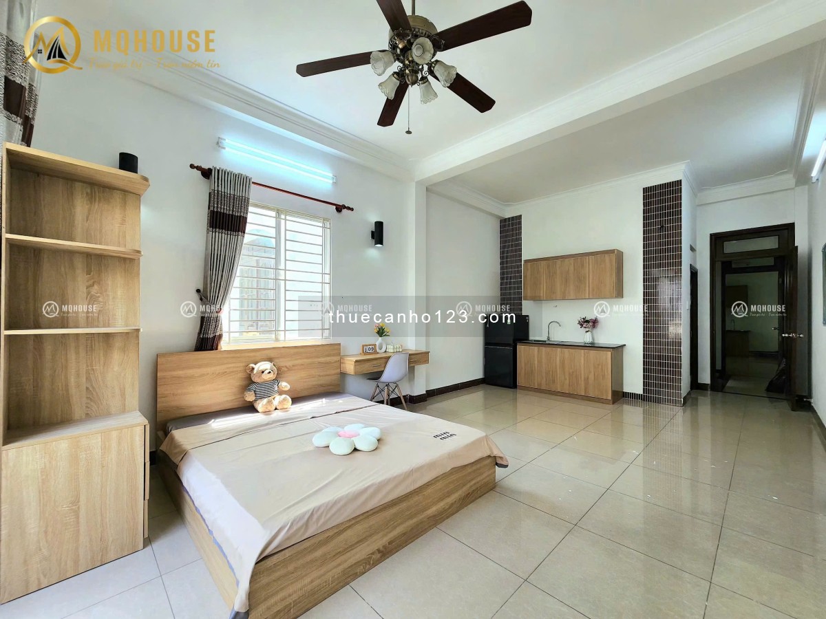 Căn hộ studio 35m² – Ban công rộng, full nội thất, máy giặt riêng – Đồng Xoài, Tân Bình.