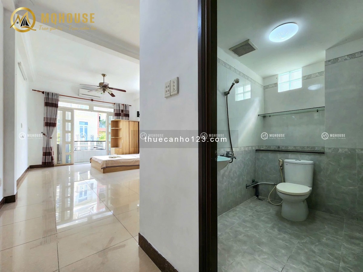 Căn hộ studio 35m² – Ban công rộng, full nội thất, máy giặt riêng – Đồng Xoài, Tân Bình.