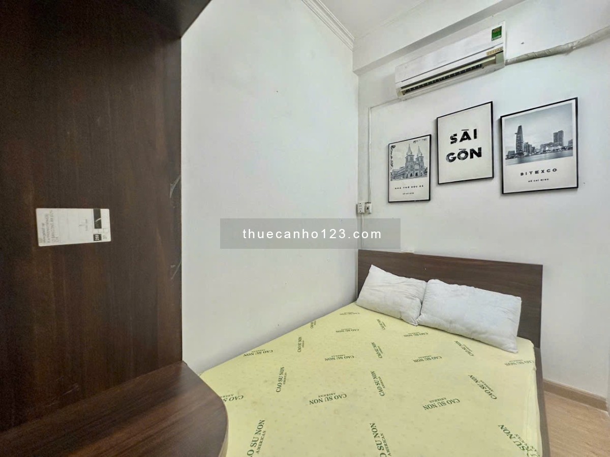 Căn hộ cho thuê Q1 2PN - 50m2 tại trung tâm quận 1 đường Mạc Đỉnh Chi gần ĐH Xã Hội và Nhân Văn