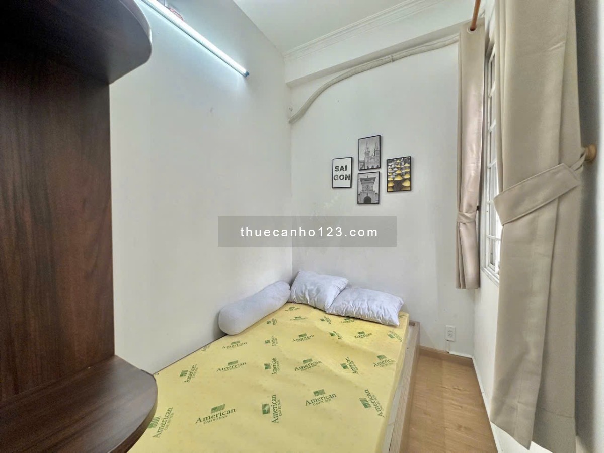 Căn hộ cho thuê Q1 2PN - 50m2 tại trung tâm quận 1 đường Mạc Đỉnh Chi gần ĐH Xã Hội và Nhân Văn