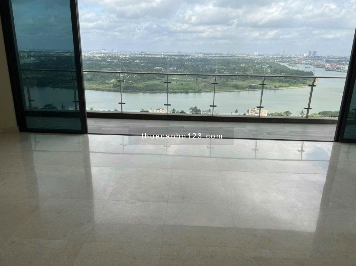 Duy nhất 1 căn 4PN trực diện sông, có thang máy riêng giá 5000USD. Nội thất cơ bản tại Q2 Thảo Điền