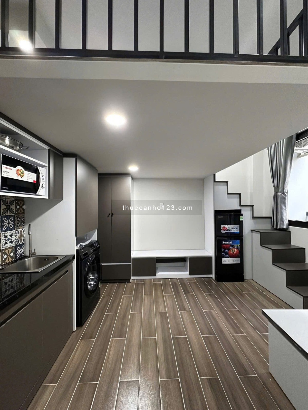 Cho thuê căn hộ duplex full nội thất - gần tdtu, nttu, ufm - thuận tiện di chuyển qua các quận 1,4,8