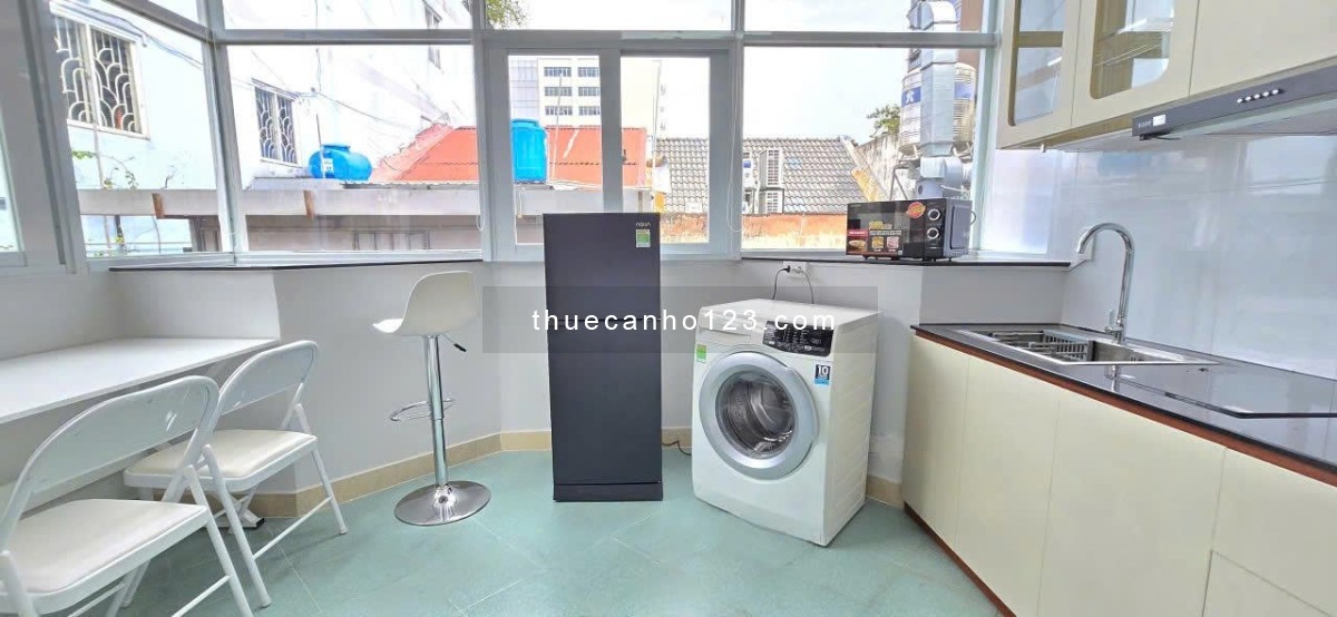Cho thuê studio tách bếp cực chill Q1, gần cviên Lê Văn Tám, vòng xoay Điện Biên Phủ, Thảo Cầm Viên,