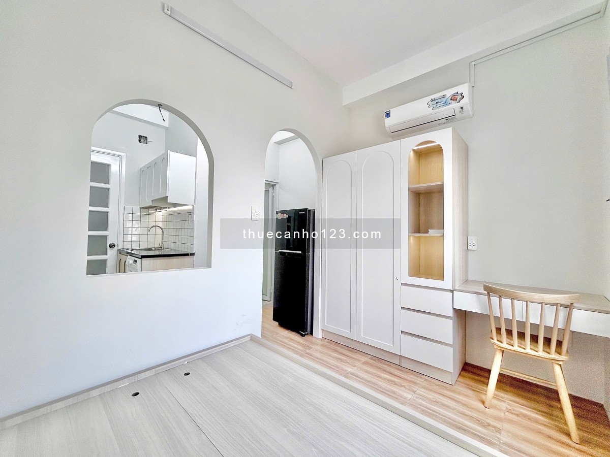 Khai trương CHDV 1PN ban công, cửa sổ siêu đẹp, máy giặt riêng siêu đẹp