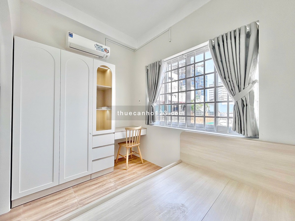 Khai trương CHDV 1PN ban công, cửa sổ siêu đẹp, máy giặt riêng siêu đẹp