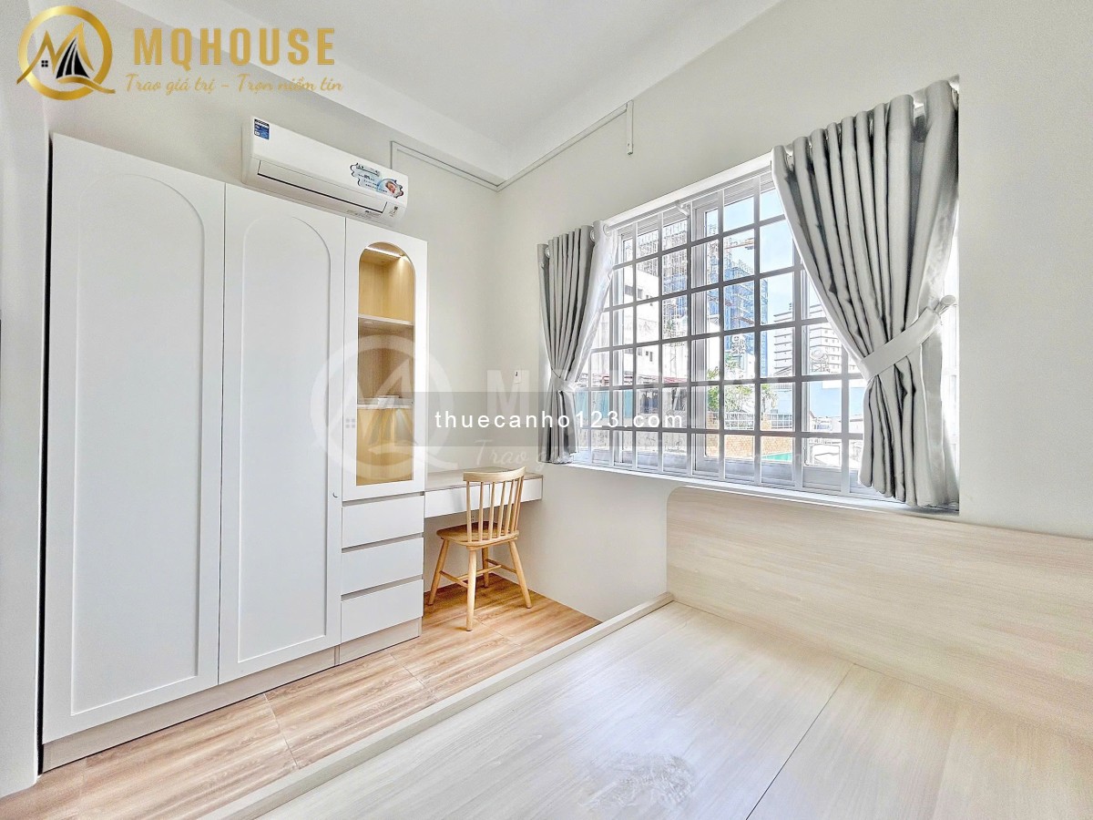 Khai trương CHDV 1PN ban công, cửa sổ siêu đẹp, máy giặt riêng siêu đẹp
