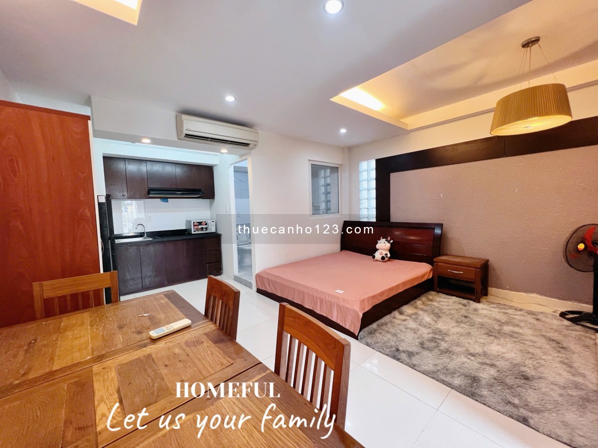 Căn hộ 1pn rộng 40m2 cửa sổ lớn ngay trung tâm quận tân bình gần ga t3 cv hoàng văn thụ khu k300