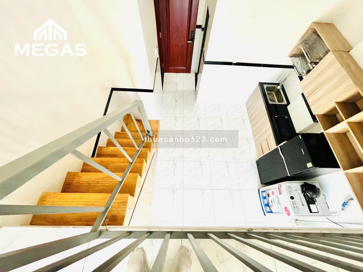 Căn Hộ Duplex Gác Cao 1m7 - Full Nội Thất - Tiện Nghi - ngay Công viên phần mềm Quang Trung