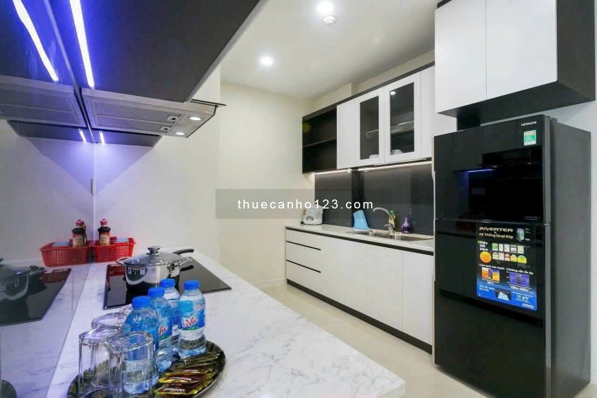 Chung cư Satra, Phan Đăng Lưu, PN: 90m2, 2p ngủ, nhà mới, 16triệu, full NT
