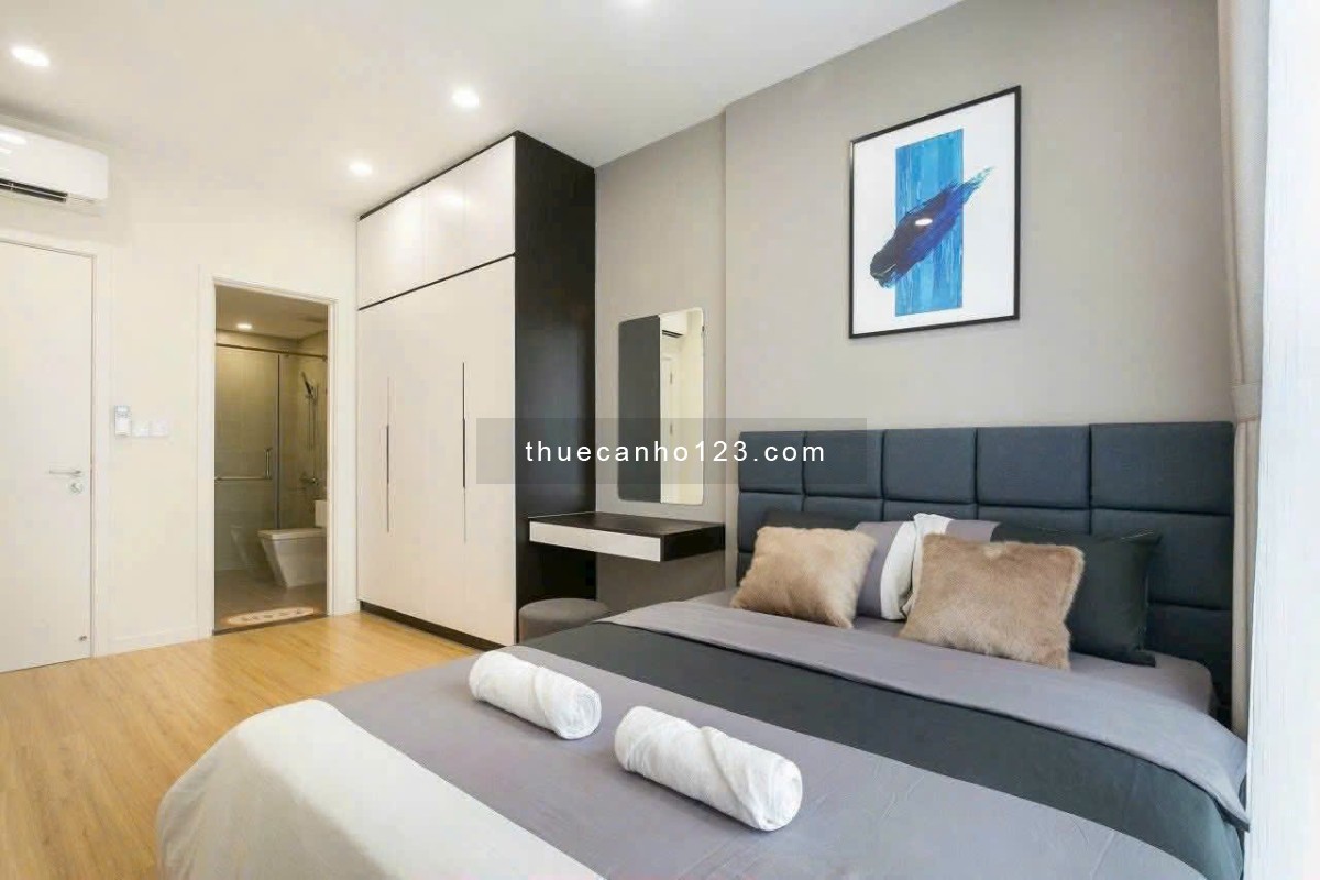 Chung cư Satra, Phan Đăng Lưu, PN: 90m2, 2p ngủ, nhà mới, 16triệu, full NT