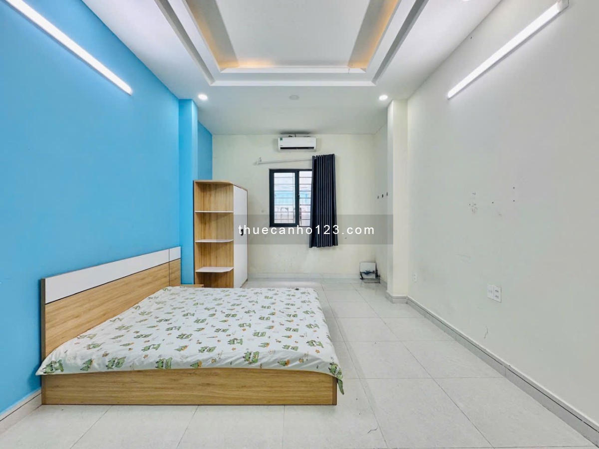 Cho thuê căn hộ Studio Cửa sổ thoáng Q8 gần cầu Nguyễn Văn Cừ, vòng xoay Trung Sơn, chợ Rạch Ông