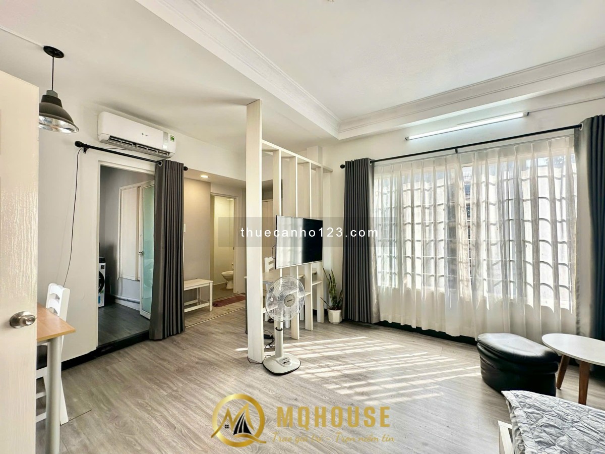 Căn Hộ Trung Tâm Gần Lê Duẩn Limtower Nhà Thờ Đức Bà _ 1 Phòng Ngủ 55m2 Ban Công Máy Giặt Riêng