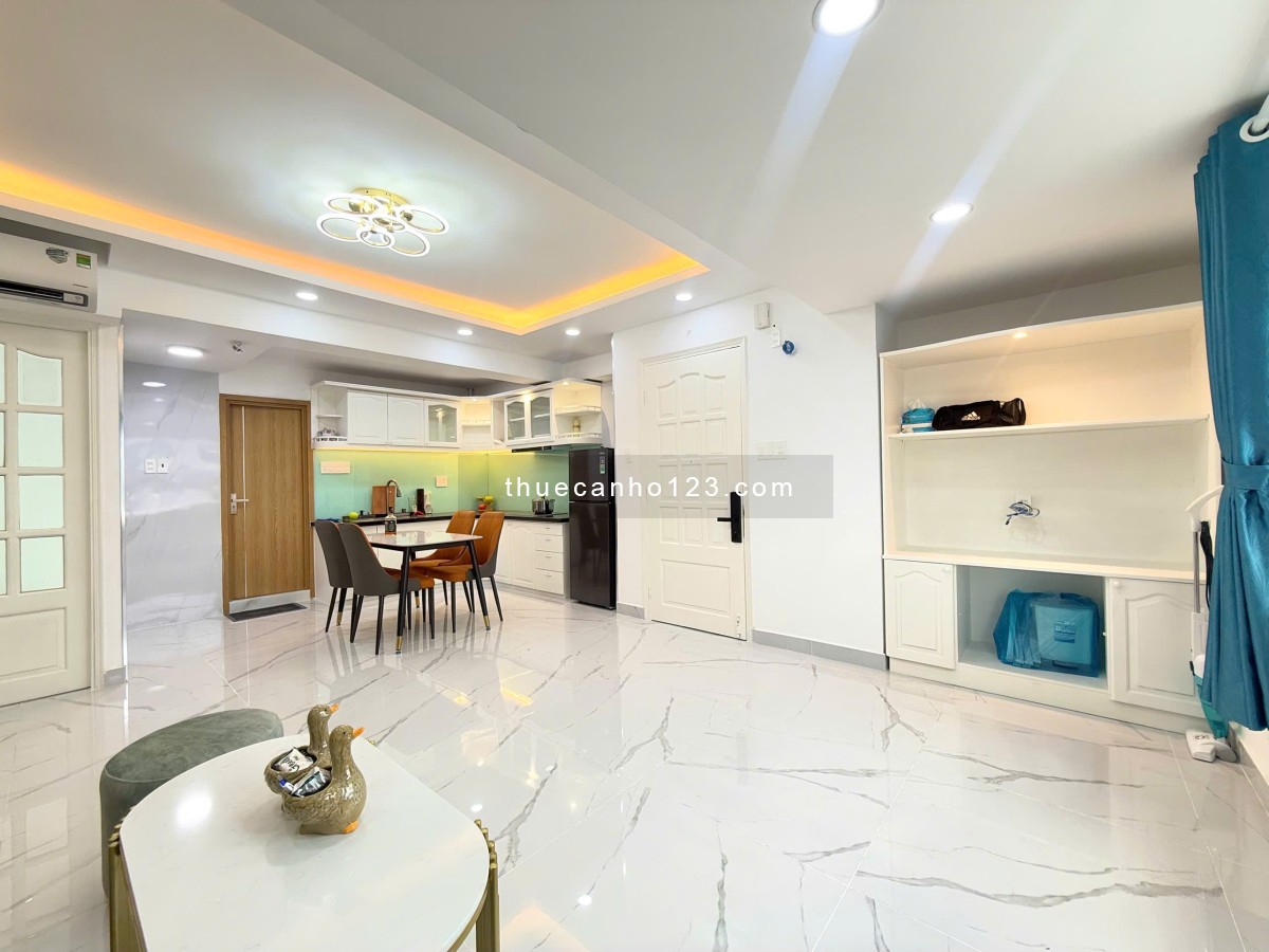 Cho Thuê Căn Hộ 2PN ~70m2 Nội Thất Mới 100% Giáp Quận 1, Gần Phan Xích Long Công Viên Lê Văn Tám
