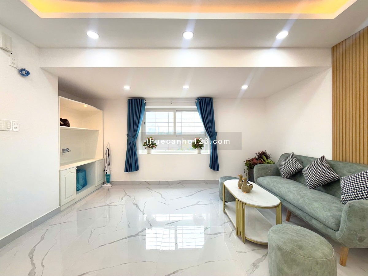 Cho Thuê Căn Hộ 2PN ~70m2 Nội Thất Mới 100% Giáp Quận 1, Gần Phan Xích Long Công Viên Lê Văn Tám