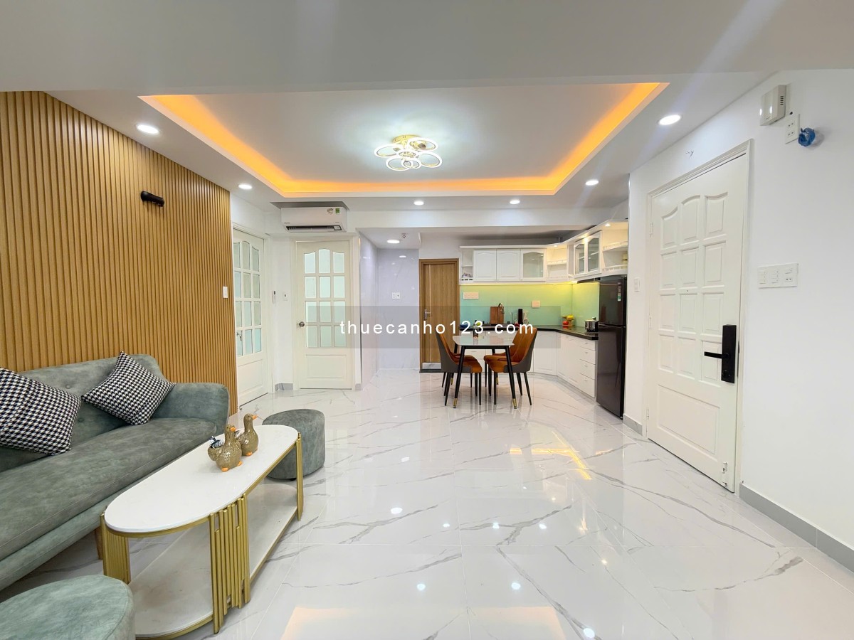 Cho Thuê Căn Hộ 2PN ~70m2 Nội Thất Mới 100% Giáp Quận 1, Gần Phan Xích Long Công Viên Lê Văn Tám